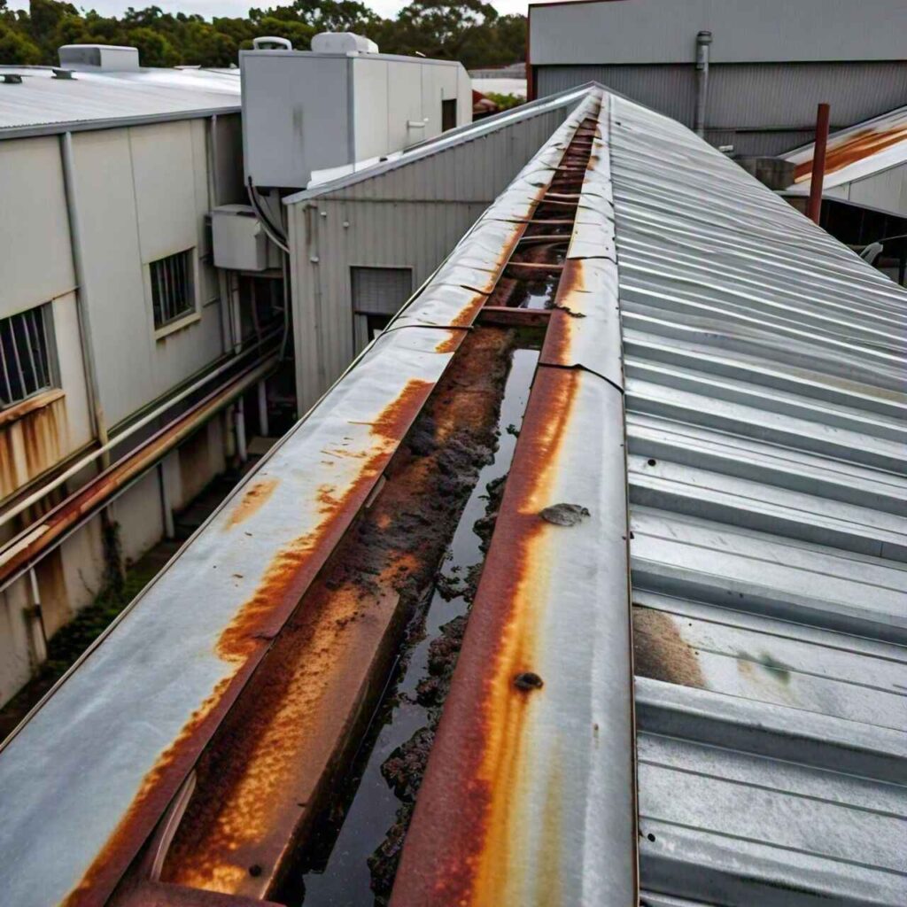 rusted metal roof